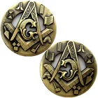 Custom Souvenir Coins Engraved Stamping Commemorative Metal Antique Masonic Challenge Coin