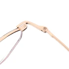 Men's and women's common plain glasses irregular pentagonal frame metal frame Reading glasses for teenagers Simple Eyeglasses