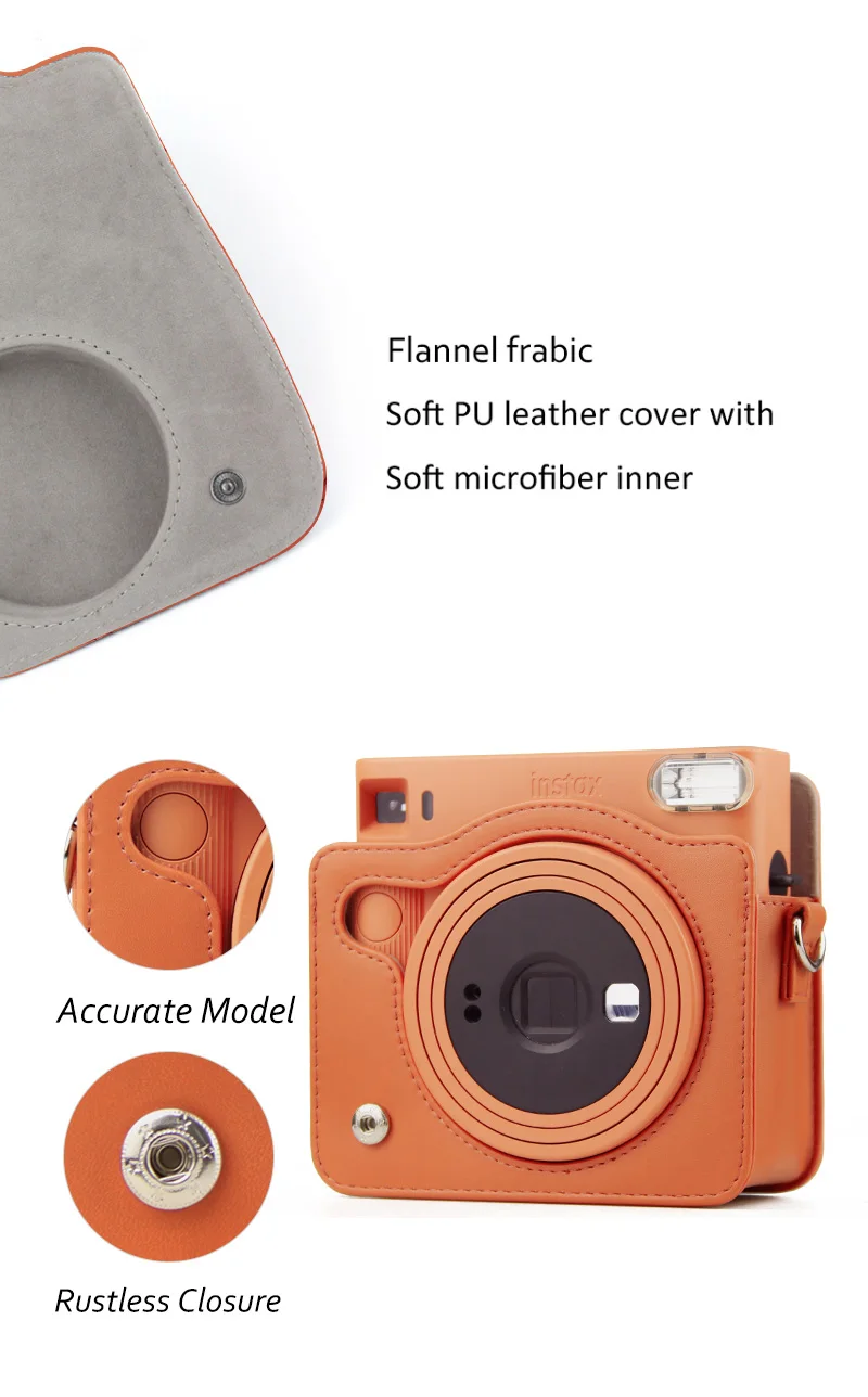 caiul exclusive design for fujifilm instax sq1 pu leather