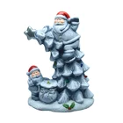 Santa Figurine Mistole Christmas Tree Ceramic Decoration Ceramic Craft Home Decoration Art Craft