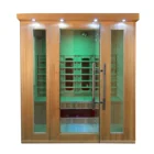 Sauna Lighting Sauna 7Colors Light Infrared Sauna House Sauna Room With Ceramic Heater