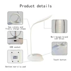 Lamp Table Studying Reading Portable Foldable Lamp USB Rechargeable Port Dimming Eye-Caring LED Table Lamp