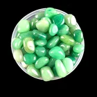 Filleted corner Aventurine crystal stones chips in green color