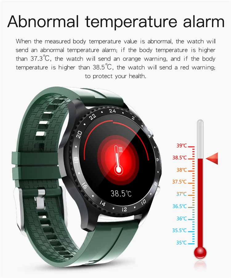 New Arrivals CK30 Smartwatch BT call Fitness tracker wristwatch heart rate Body temperature Blood pressure Smart watch CK30\n