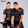 Darevie couple cycling Short sleeve quick dry men & lady tops team breathable cycling jersey top woman cycling jersey