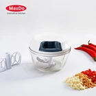 Kitchen hand manual vegetable pull chopper with egg mixer