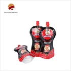 Laminated Maiterial Brown Kraft Paper Spout Pouch For Beverage