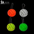 New 2019 Volleyball pattern hanger soft PVC Reflective safety keychain bag charm pendant accessories for road visibility