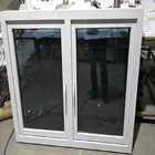 Customized UPVC frame window casement glass pvc window