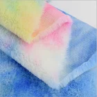 Garment Garment Custom Garment Warm And Gentle 100% Polyester Imitated Tie Dye Printed Faux Fur Fabric