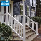 PVC Vinyl Plastic White Staircase Rails