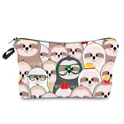 Ginzeal Portable Cotton Cosmetic Makeup Bag With Zipper Travel Newly