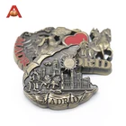 Oman Milan Souvenir Miami Metal Magnetic Fridge Magnet