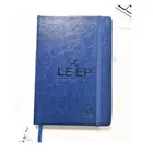 Academic Lined A5 Logo Customized Leather Diary Note Book Custom Elastic band Closure Hardcover Journal Notebook Planner