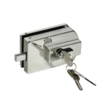 Hot sales 304 stainless steel polish glass door patch lock