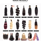 ALL COLORS Virgin Hair Super Double Weft Brazilian Virgin Human Hair with Closures Wholesale 100% Unprocessed Cuticles Aligned Human Hair Extensions