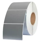 Reel adhesive sticker custom paper machine sticker color transparent PVC label wheel label make mute silver sticker