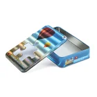European Style Vintage Printing Toy Tin Boxes Delicate Tin Storage Box For Puzzles