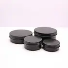 50ml 100ml 200ml matt black tin box for biscuit tin spice AJ-182C