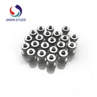 Car 100pcs Silver Aluminum In Tire Stud Snow Spikes Racing Track Tire Ice Studs Car SUV JX8-10-2