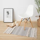 2019 New Design Living Room Door Mat Hand Tufted Printed Rug with Tassels