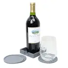 Coaster Set of 4/6 Hotel Novelty Custom Silicone Tea Coaster Bar Drink Coasters Set With Holder
