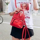 OEM ODM high quality PU leather mini leisure small backpack women college bagpack teens backpack school bags