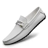 Leisure Fashion Men Casual leather shoe Hollow wear-resistant breathable beans Shoes