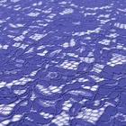 Newest african nigerian nylon cotton lace flower knitting fabric with embroidery designs