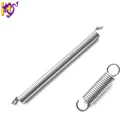 OEM stainless steel double hook pulling coil tension spring for toys