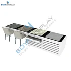 customized tile stone sample display desk cabinet