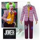 Hot selling 2019 new movie joaquin phoenix cosplay adult joker clown halloween costume