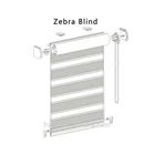 2020 new design 100% polyester zebra roller blinds