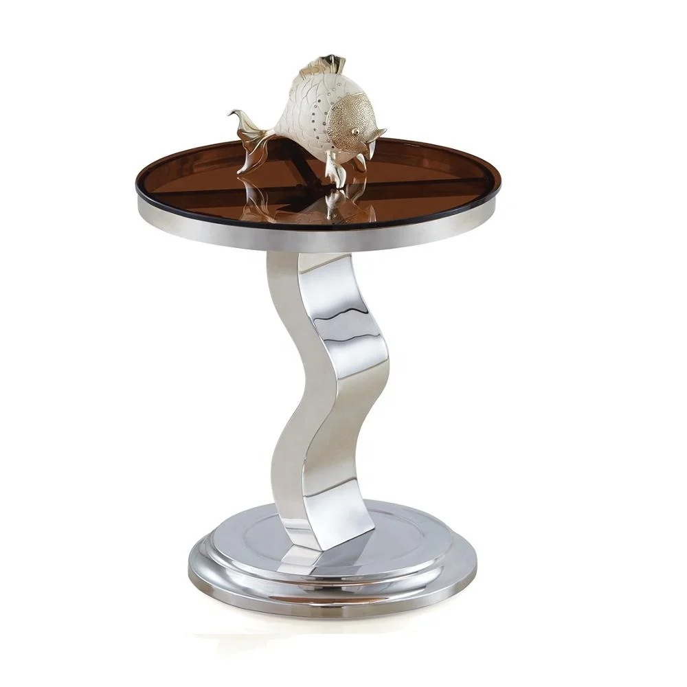 Großhandel beistelltisch glas rund Kaufen Sie die besten beistelltisch