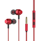 Microphone Noise Cancelling Branded Metal Music speaker Headphones Earphones for Mobile ,metal earphone