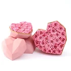Valentines Natural Long Lasting Preserved Fresh Cut Red Roses In Gift Box
