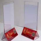 Acrylic Table Display Acrylic Menu Stand/Acrylic Plastic Table Menu Display