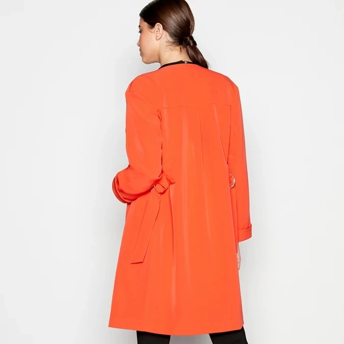 new arrivals oversize coat for women in orange autumn and winter