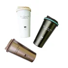 500ml Double Wall Coffee Mug Wholesale with Lids