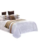New product 3pcs 100% Cotton Hotel linen Jacquard Bedding Set