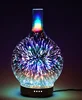 Newest Hot Sell 3D Glass 7 color-changed night light oils diffuser innovative design diffuser