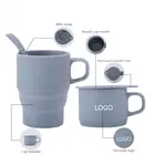 Wholesale Funny Silicone Coffee Mug DIY Tea Cup Mug for Christmas Gifts