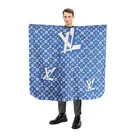 Top quality Suppliers Professional Satin Polyester waterproof hairdressing cape Hair Cutting Cape