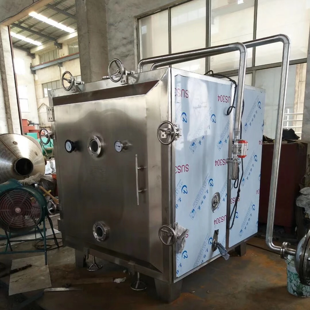 Industrial heat sensitivity material square vacuum tray drying machine