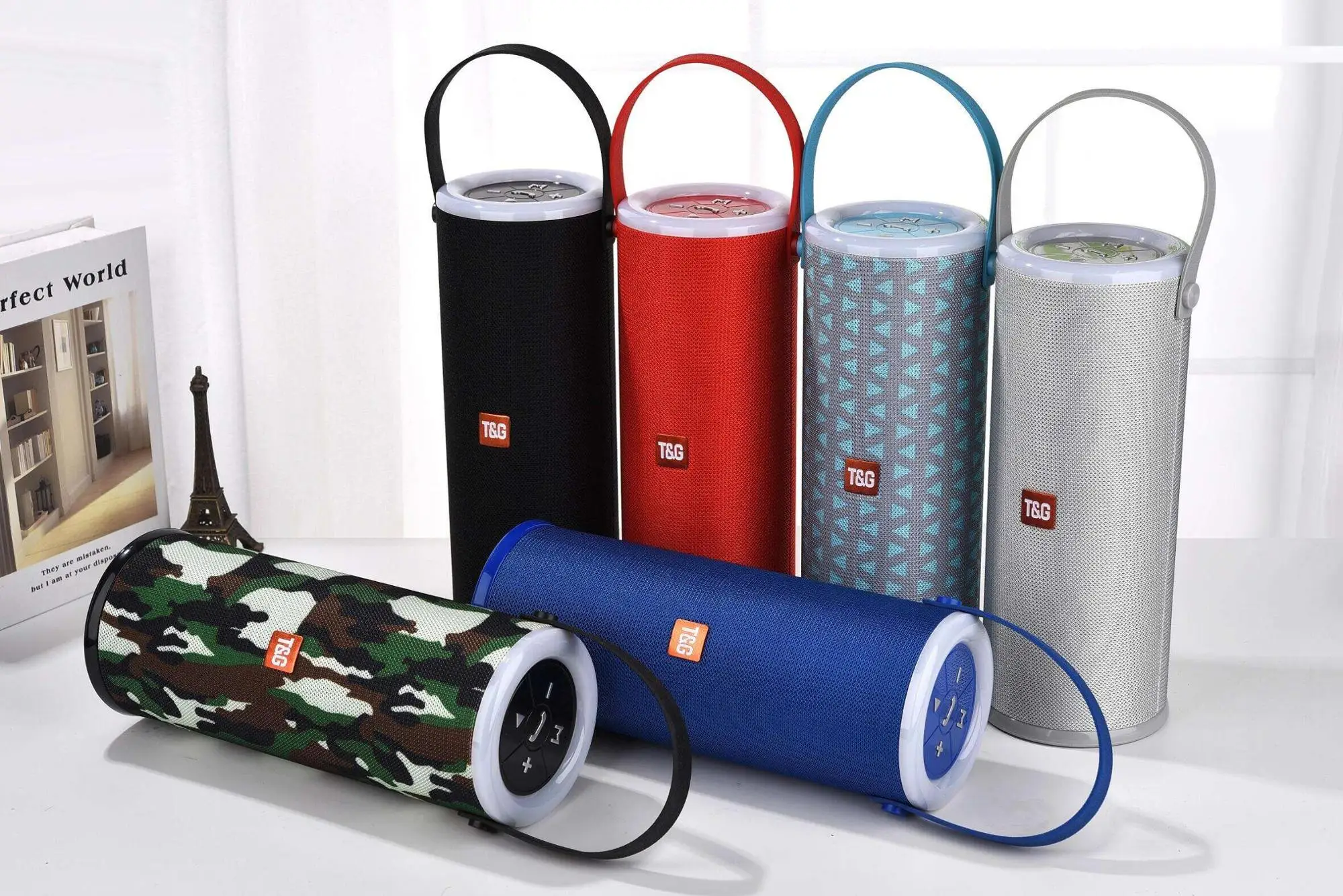 2019 New arrival TG513 outdoor subwoofer bass wireless portable bluetooth speaker with colorful LED light - ANKUX.COM