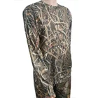 Outdoor Men Sport Cotton Cloth Long Sleeve Hunt Tactical Shooting Camo T Shirt