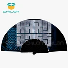Plastic Fan Printing Fanplastic Plastic Fan Promotional Plastic Hand Fan With Side Paper Printing For Events