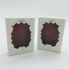 Unique cosmetic makeup eyeliner set paper luxury box with PVC window
