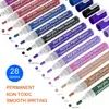 Acrylic Paint Markers 26 Colors Extra Fine Point Acrylic Paint Pens Set by Smart Color Art, Great for Most Surface