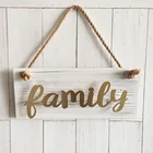 High quality metal word wooden wall art home decor hanging